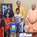 CM Yogi met Mohit Pandey's family