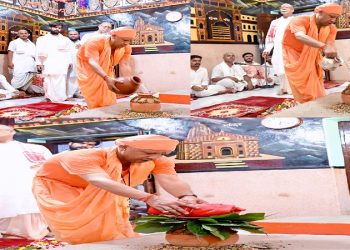 CM Yogi did 'Kalash Sthapana'