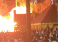 Explosion during Veerarakavu temple festival