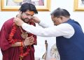 CM Vishnudev Sai welcomed Dhirendra Shastri