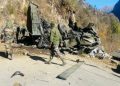 Army vehicle fell into a ditch in Poonch