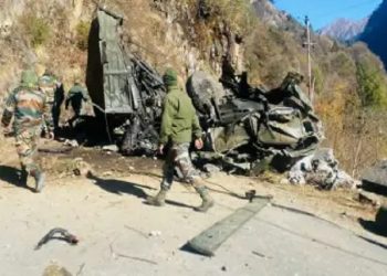 Army vehicle fell into a ditch in Poonch