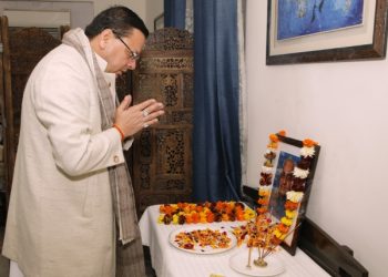 CM Dhami paid tribute to Atal Bihari