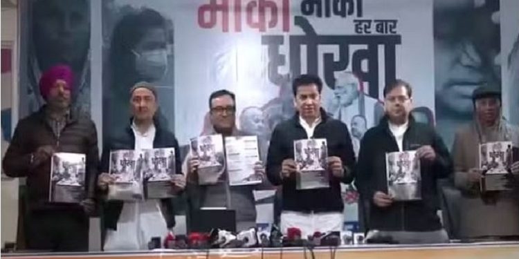 Congress released white paper against AAP government