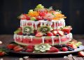 Fruit Ice Cream Cake