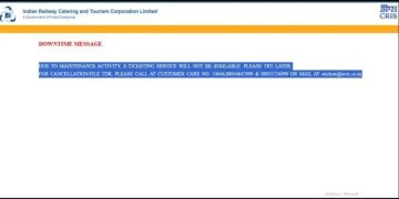 IRCTC site down