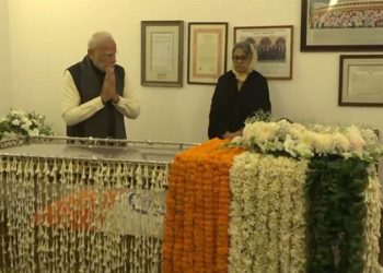 PM Modi paid tribute to Manmohan Singh