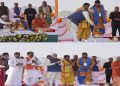 PM Modi performed the Kumbh Abhishek of the Kumbh Kalash