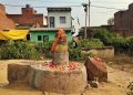 Shivling found in the middle of the cemetery