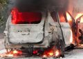 Two people burnt alive in a CNG car fire