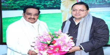 CM Dhami met the Union Water Power Minister