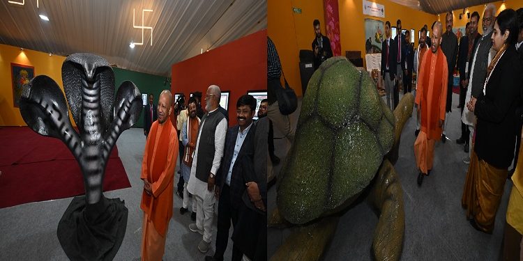 CM Yogi inaugurated the Kala Kumbh built in Sector 7