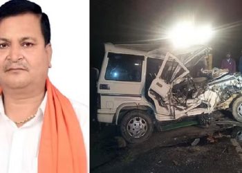 BJP leader Manish Dwivedi died in a road accident