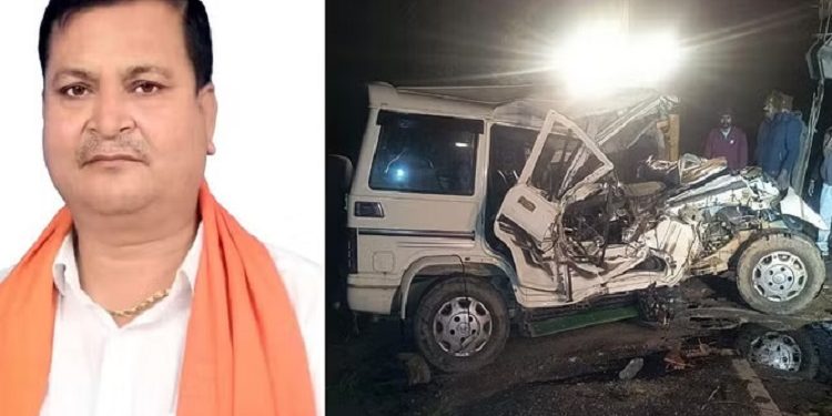 BJP leader Manish Dwivedi died in a road accident