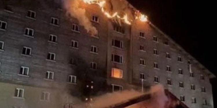 Fire breaks out at Turkey's ski resort hotel