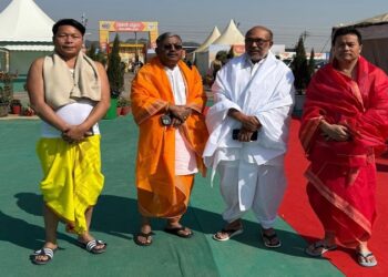 CM N. Biren Singh reached Maha Kumbh city