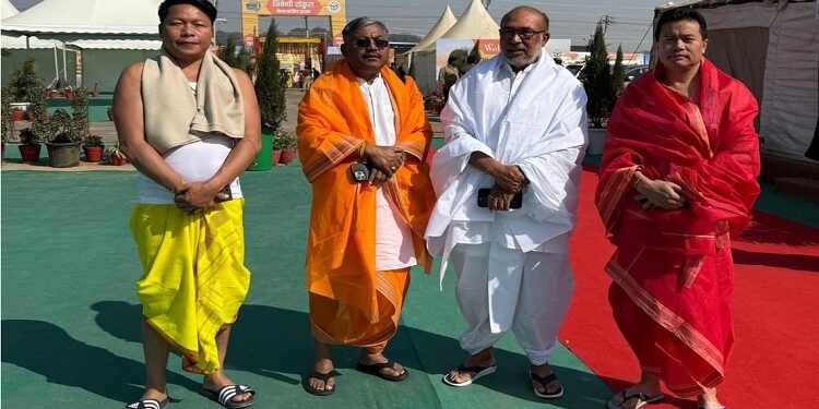 CM N. Biren Singh reached Maha Kumbh city