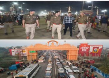 Traffic is smooth in Prayagraj
