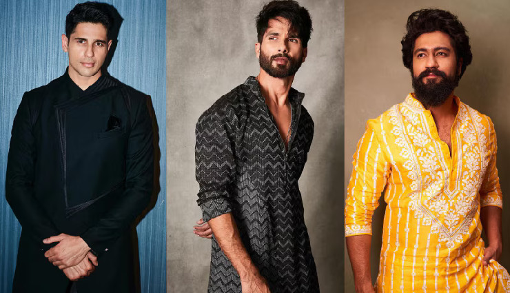 celebrity designer kurta for Eid