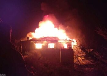 BJP leader Askar Ali's house was set on fire