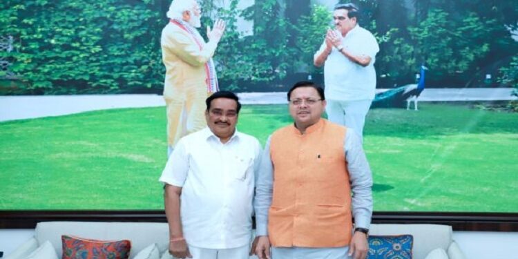 CM Dhami met Water Power Minister CR Patil