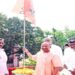 CM Yogi hoisted the party flag on BJP's foundation day