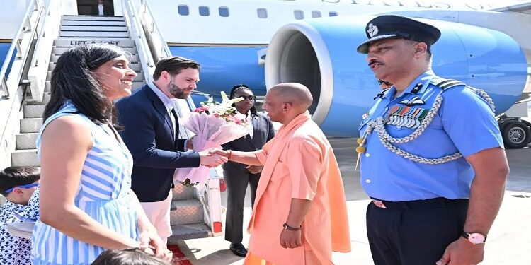 CM Yogi welcomed US Vice President JD Vance