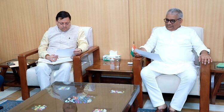 CM Dhami met Union Minister Bhupendra Yadav