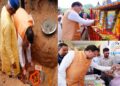 CM Dhami laid the foundation stone of the hostel in Saraswati Vidya Mandir