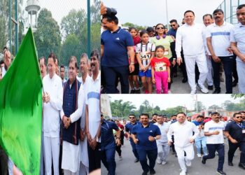 CM Dhami flagged off the "Ahilya Smriti Marathon"