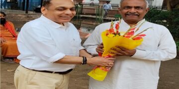 Chandrashekhar Upadhyay met Sanjaybhai Joshi