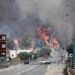 A huge fire broke out in the forests of this country