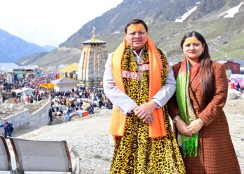 CM Dhami took the blessings of Baba Kedarnath