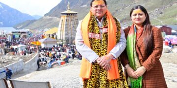 CM Dhami took the blessings of Baba Kedarnath