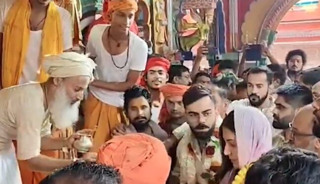 Virat Kohli offered prayers at Ramlala
