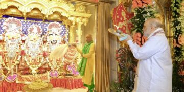 Amit Shah performed Mangala Aarti at Sri Jagannath Temple