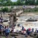 A bridge on the Indrayani River has fallen down.