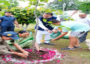 CM Dhami planted a tree under the campaign 'Ek Ped Maa Ke Naam'
