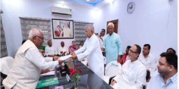 Lalu Yadav filed his nomination