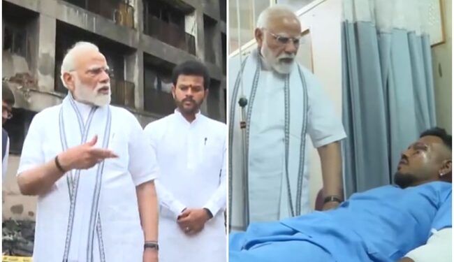 Ahmedabad plane crash: PM Modi inspects the accident site