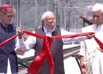 PM Modi inaugurated the world's highest Chenab Rail Bridge