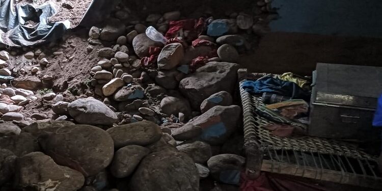 Four died due to house wall collapse