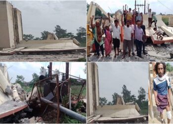 Water tank constructed at a cost of Rs 13.96 crore collapsed