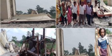 Water tank constructed at a cost of Rs 13.96 crore collapsed
