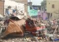 Suddenly a building collapsed, one died