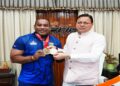 Weightlifter Mukesh Pal met CM Dhami