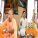 CM Yogi performed Rudrabhishek on the first day of Sawan