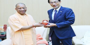 Japanese Ambassador Ono Keiichi met CM Yogi