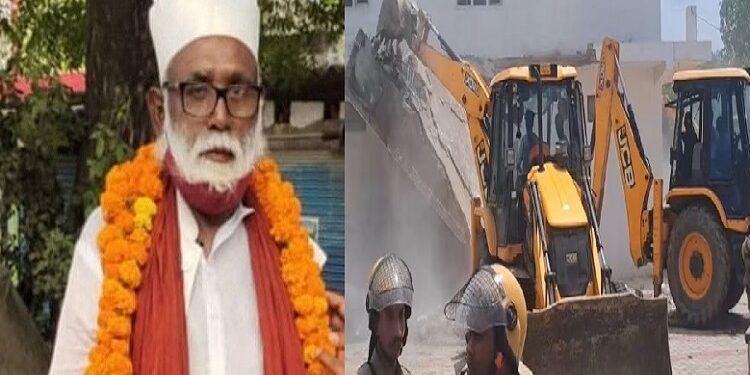 Bulldozer roared on Changur Baba's luxurious mansion