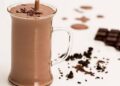 Dark chocolate milkshake